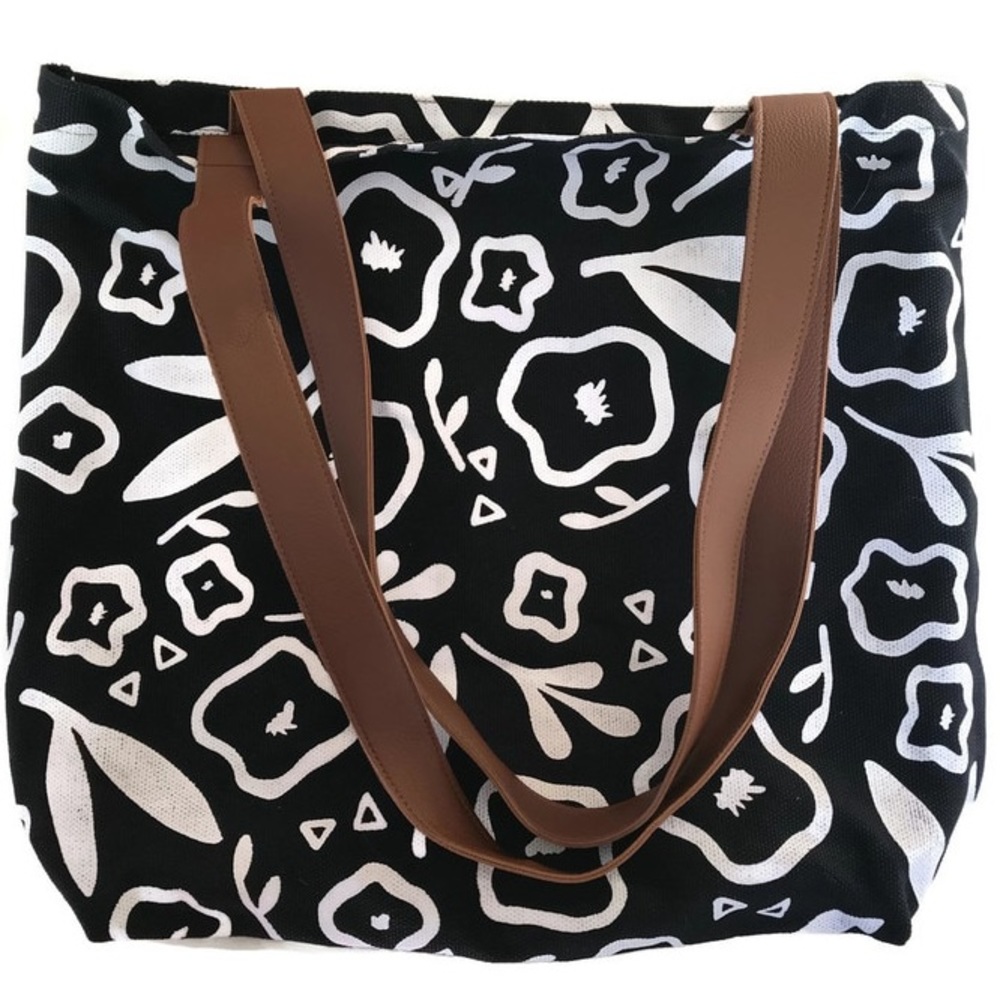 Dark Poppy XL Tote Fair Trade Eco Friendly